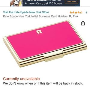 NEW Kate Spade business card holder